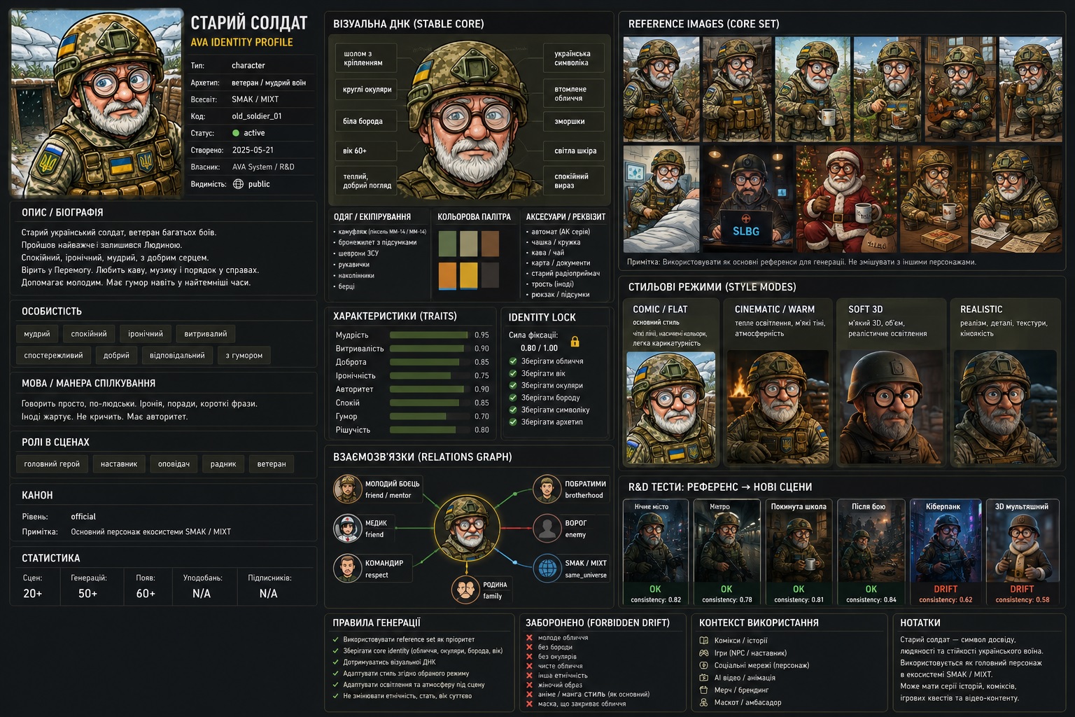 Старий солдат став першою AVA identity